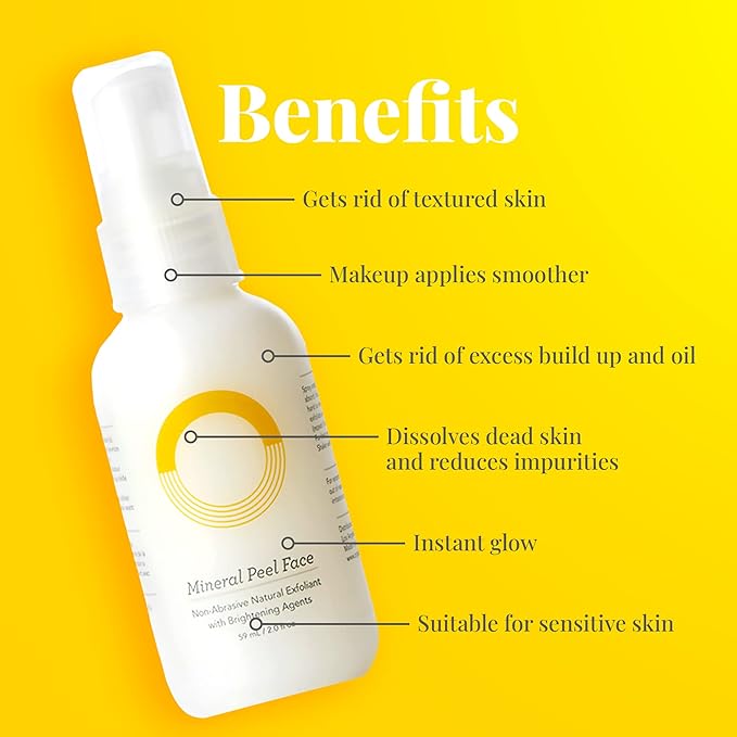 ORG Peel Off Face Cleanser for Gentle Exfoliation and Glowing Skin - Korean Sensitive Skincare - Pore Minimizer Brightening Agent Cruelty Free Natural Formula 2oz