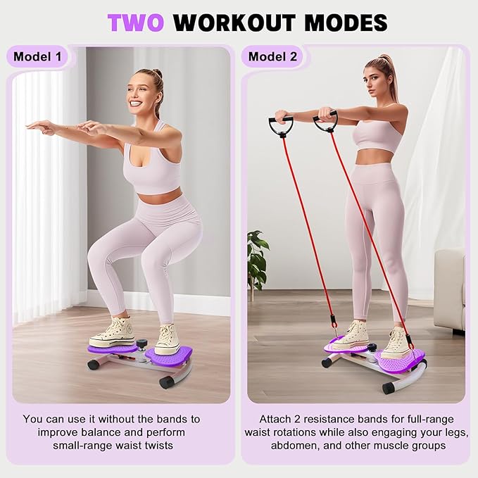 Waist Twisting Machine, Noiseless Ab Twist Board, 260 lbs Capacity, Twist Exercise Machine Home Gym Fitness Tool for Women Slim Waist and Core Ab Exercise
