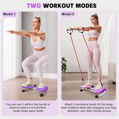 Waist Twisting Machine, Noiseless Ab Twist Board, 260 lbs Capacity, Twist Exercise Machine Home Gym Fitness Tool for Women Slim Waist and Core Ab Exercise