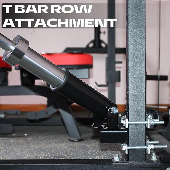 T Bar Row Platform Landmine Attachments for Squate Rack or Wall Mount Fits 2-inch Barbell, Landmine Base Gym Equipment, Power Cage Landmine for Almost of Power Rack