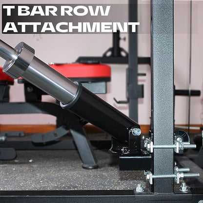 T Bar Row Platform Landmine Attachments for Squate Rack or Wall Mount Fits 2-inch Barbell, Landmine Base Gym Equipment, Power Cage Landmine for Almost of Power Rack