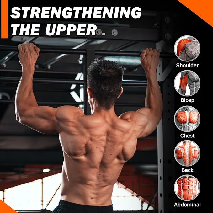 Pull Up Assistance Bands 50-350lbs, Heavy Duty Pull Up Workout Band with Feet Rest, Resistance Band for Pull Up Bar Bands, Pull Up Assist Band Strength Training Workout Equipment, Height Adjustable