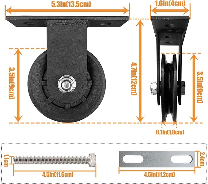 KORIKAHM Power Rack Pulley Attachment, LAT Pulldown Machine - Cable & Weight Dual Pulley System for Home Gym Strength Training, Power Racks