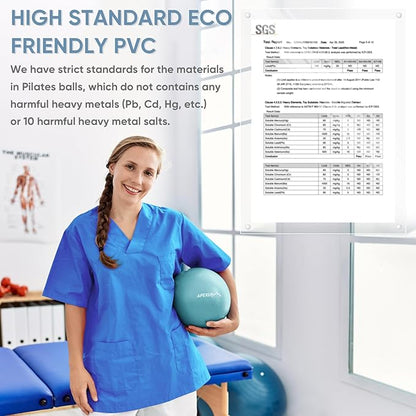 APEXUP Yoga Ball Exercise Ball Anti Slip Heavy Duty for Fitness, Balance & Core Workout