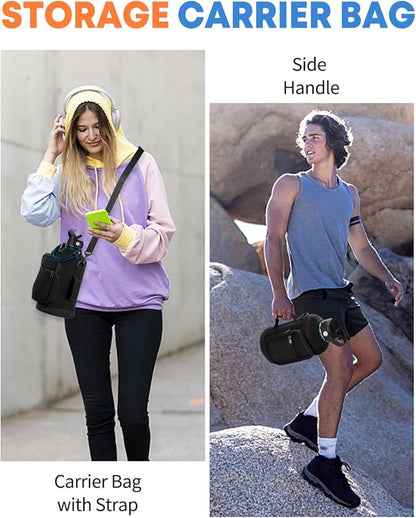 64oz Stainless Steel Water Bottles with Straw - Flex Lids, Shoulder Carrier Bag, Protective Cup Mat, 1/2 Gallon Metal Jug BPA Free, Vacuum Thermo Bottle for Women Men, Gym Outdoor Working