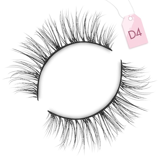 Onlyall Wispy Lashes Natural Look Short Eyelashes Lite Volume False Eyelashes Natural Lashes Soft False Eye Lashes Pack 7 Pairs D4
