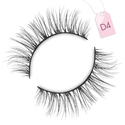 Onlyall Wispy Lashes Natural Look Short Eyelashes Lite Volume False Eyelashes Natural Lashes Soft False Eye Lashes Pack 7 Pairs D4