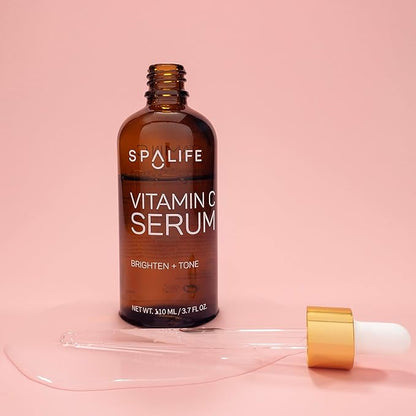 Spa Life Face Serum: Revitalizing and Tone Vitamin C Serum 110 ML (3.7 oz)
