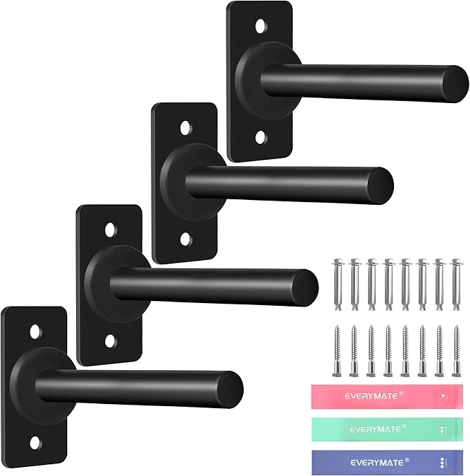 Weight Plate Holder, Wall Mounted Weight Storage Rack for Olympic Weight Plate,Home Gym Organizer（Upgrade Length and Thick Steel）