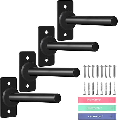 Weight Plate Holder, Wall Mounted Weight Storage Rack for Olympic Weight Plate,Home Gym Organizer（Upgrade Length and Thick Steel）