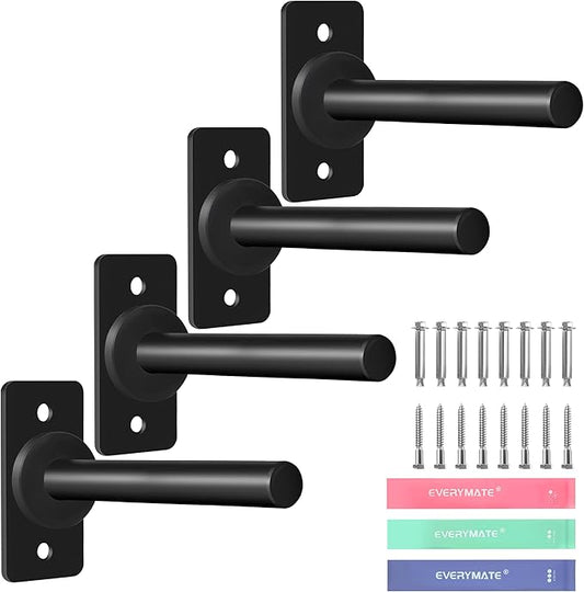 Weight Plate Holder, Wall Mounted Weight Storage Rack for Olympic Weight Plate,Home Gym Organizer（Upgrade Length and Thick Steel）