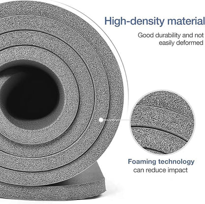 Yoga Mat Non Slip NBR Thick Yoga Mat, 72"L x 32"/24"W x 0.6"/0.4"TH (185cm x 80cm/61cm x 15mm/10mm), Anti-Tear Exercise Mat with Carrying Strap and Bag, Workout Mats for Yoga, Pilates, Floor Exercises