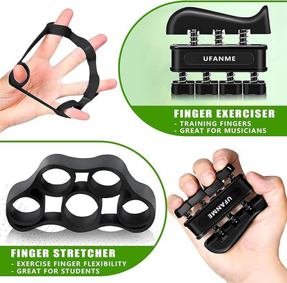 Hand Grip Strengthener, Grip Strength Trainer, 22-132 Lbs Adjustable Resistance Forearm Exerciser Workout for Rehabilitation Athletes Climbers Musicians