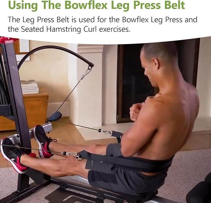Adjustable Leg Press Rowing Belt Strap for Bowflex Pr1000 & Most Home Gym Leg Attachment Replacement