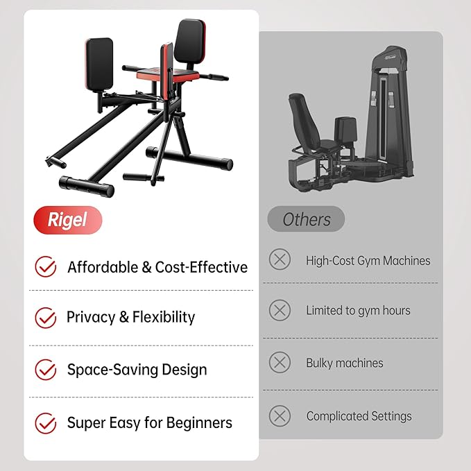 Rigel Leg Stretcher, 220LBS Leg Stretch Machine, Heavy Duty Steel Frame Equipment Splits Machine, Leg Stretching Training Machine for Home Gym Split Machine Training Fitness