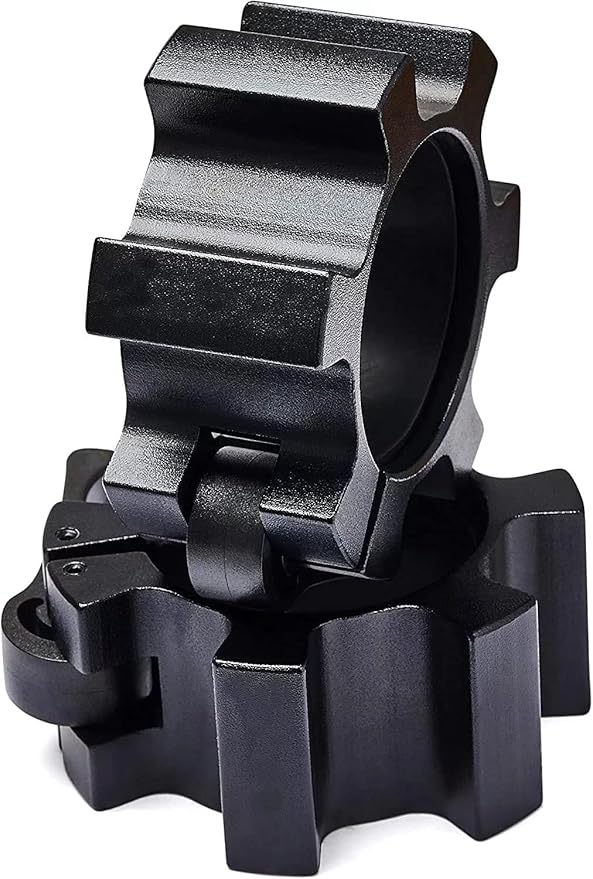 Metal Olympic Barbell Clamps 2inch Heavy Duty Exercise Collars,Weight Clips for 2" Barbell,Quick Release Weight Clamps for Weightlifting, Olympic Lifts Strength Fitness Training 1 Pair
