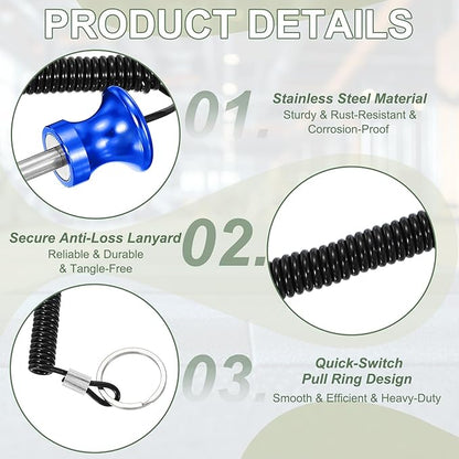 Weight Stack Pin, Weight Gym Pin Strength Training Equipment Replacement with Pull Rope for Commercial Home