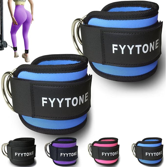 Ankle Strap(Pair) for Cable Machine, Ankle Cuff for Kickbacks, Leg Extensions, Lower Body Exercises, Glute Workouts, Booty Hip Abductors Exercise, for Home & Gym