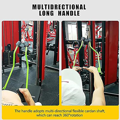 KORIKAHM Adjustable Lat Pull down Bar, Cable Machine Attachments for Gym, Home Gym Fitness T-bar Row Pulldown Attachments, Lat Pull Down Machine Wide Grip Neutral Grip Handle
