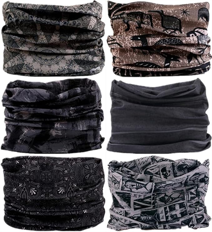 Headband Neck Gaiter Head Wrap Headwear Face Mask Magic Scarf Bandana for Men and Women