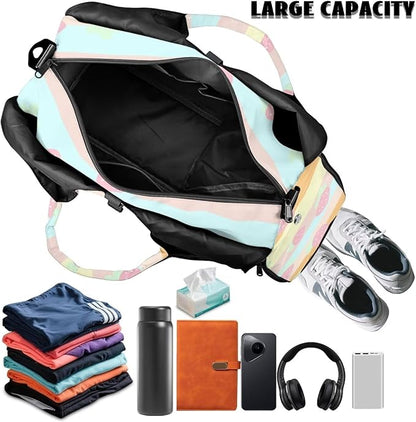 Yoga Mat Bag for Women Men Large Carryall Tote with Adjustable Shoulder Strap for Gym Yoga Travel Pilates Office