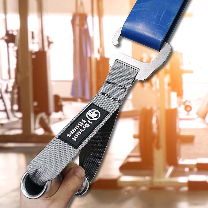 J Bryant Fitness Resistance Band Exercises Handles Heavy Duty Metal Gym Handles Stainless Steel Large Size Hook for Wide Pull Up Resistance Band Training Home Workout Fitness Equipment