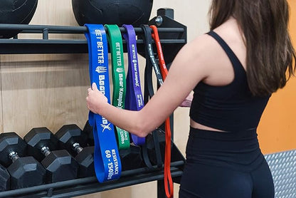 Bear KompleX Workout Looped Resistance Bands for at-Home Workouts, Durable for Pullups, Stretch Assist, Mobility, and Strength Training, Buy a Single Band or Variety Set