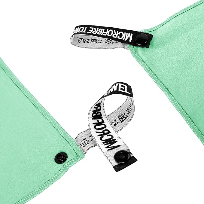 Microfiber Travel Towel, Soft Lightweight Quick Dry Towel, Super Absorbent Compact Travel & Sports & Beach Towels for Camping, Backpack, Gym, Swimming, Yoga, Hiking (M:20"×40" -MintColor)