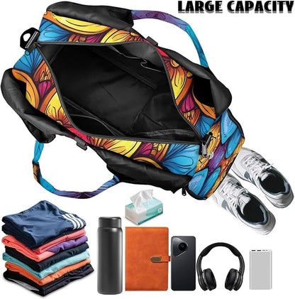 Yoga Mat Bag for Women Men Large Carryall Tote with Adjustable Shoulder Strap for Gym Yoga Travel Pilates Office