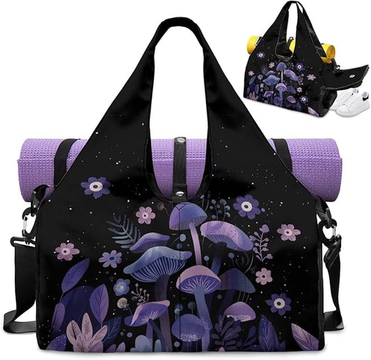 Yoga Mat Bag for Women Men Large Carryall Tote with Adjustable Shoulder Strap for Gym Yoga Travel Pilates Office