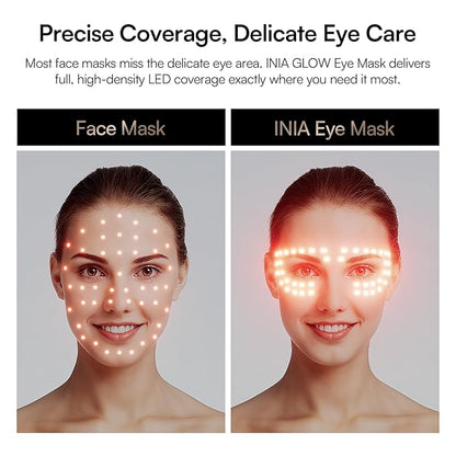 Red Light Therapy Eye Mask for Under Eye Treatment & Rejuvenation - Skincare Device for Dark Circles, Wrinkles, Forehead Lines, Crow's Feet