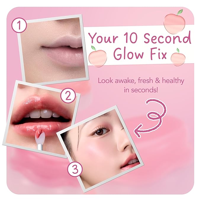 FRUDIA Korean Makeup Lip + Cheek Glow Jam |Long lasting, Moisturizing & Plumping | Non - Sticky & Glossy Color for Eyes, Lips & Cheeks |Bonbon Grape – Cool pink with a hint of grape purple - 4.5 gm