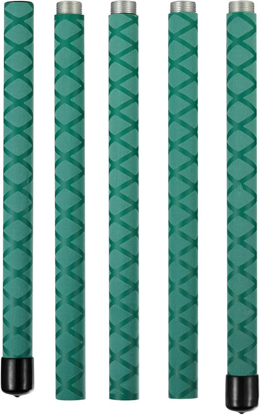 The Huang Yunming yoga stick is made of sturdy steel that is 5 feet high and an adjustable stretching stick, providing flexibility, agility, and balance. Multi functional fitness stick with 5 steel pipes