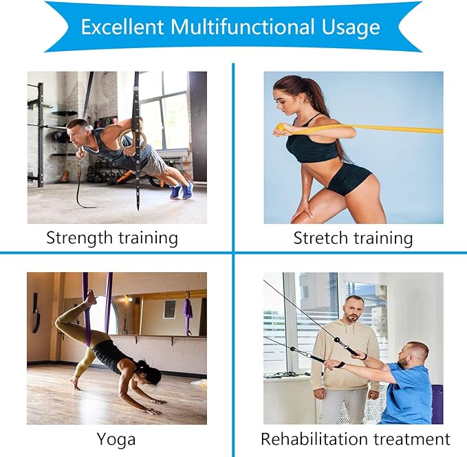 Resistance Band Wall Anchors, Wall Mount Workout Anchors, Wall Mounted Anchors for Resistance Bands, Space Saving Workout Hooks for Strength Training, Resistance Band Anchor Mount