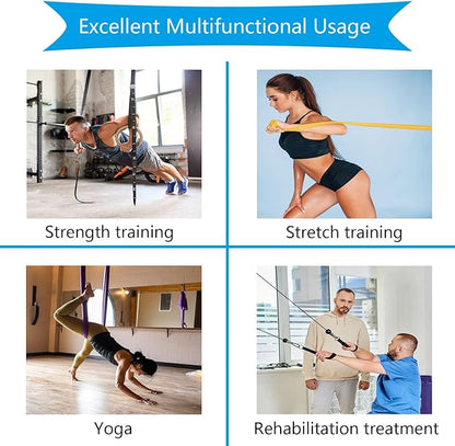 Resistance Band Wall Anchors, Wall Mount Workout Anchors, Wall Mounted Anchors for Resistance Bands, Space Saving Workout Hooks for Strength Training, Resistance Band Anchor Mount