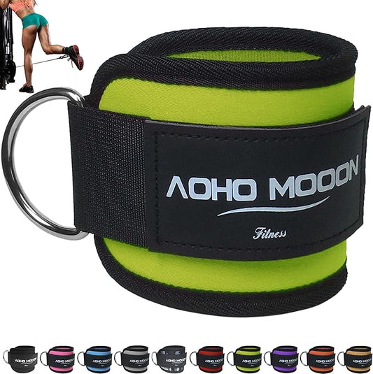 Comfortable Adjustable Ankle Straps for Cable Machines Women, Gym Workout Leg Strap, Glute Cuff, Ankle Cuffs for Glute Workouts, Foot Straps for Kickback, One Size Fit All