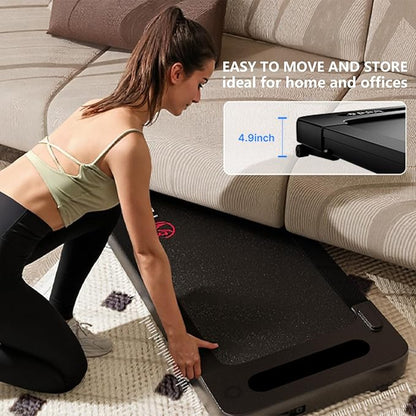 Yesoul Walking Pad Treadmill with 10% Auto Incline, Under Desk Treadmill for Home Walking, Hiking & Running, 300lbs Capacity, Smart App Scenic Routes & Live Classes, Remote & LED Display