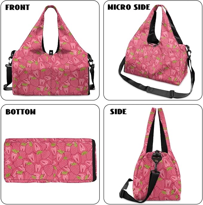 Yoga Mat Bag for Women Men Large Carryall Tote with Adjustable Shoulder Strap for Gym Yoga Travel Pilates Office