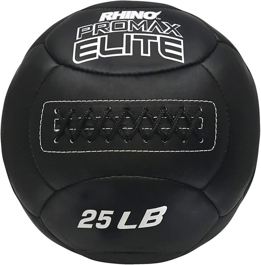 Champion Sports Rhino Promax Elite Slam Ball – Soft Shell, Non-Slip Grip, Multiple Weights Available, 14” Diameter, for Weightlifting, Plyometrics, Cross Training & Home Gym Fitness