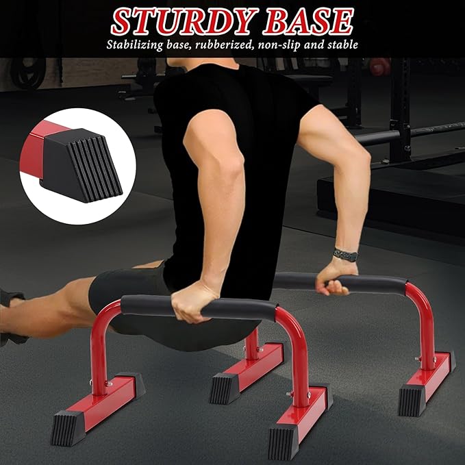 Push Up Bar, 700 LBS Potable Dip Bar with EVA Handle for Home GYM Gymnastics Calisthenics Equipment Apartment Courtyard Balcony Exercise Fitness Upper Body Arm Back Man Woman Kid