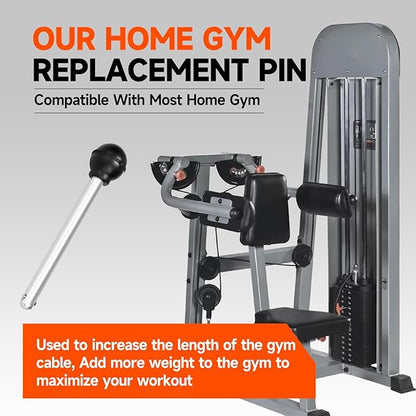 Weight Stack Pin Gym Pin Heavy Duty Replacement Weight Machine Pin for Fitness Universal Home Gym Exercise Machine Parts & Accessories,Pin Tensile 3/8 Diameter