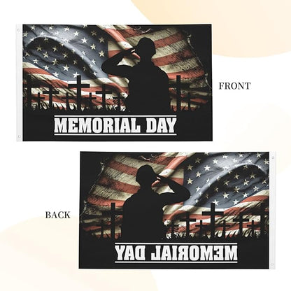 MEMORIAL DAY Flag Flags for outside 3x5 Ft Garden Flag Farmhouse Yard Indoor/Outdoor Decoration Banner Decor Gifts