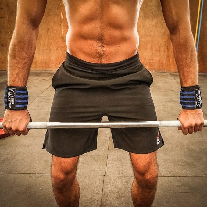 WOD Nation Wrist Wraps for Weightlifting & Strength Training – Professional Gym Straps w/Thumb Loop for Men & Women