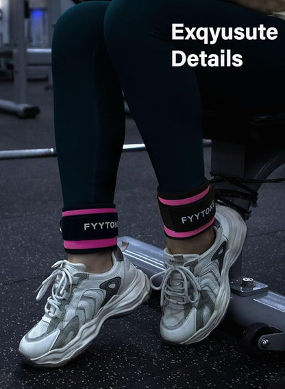 Ankle Strap(Pair) for Cable Machine, Ankle Cuff for Kickbacks, Leg Extensions, Lower Body Exercises, Glute Workouts, Booty Hip Abductors Exercise, for Home & Gym