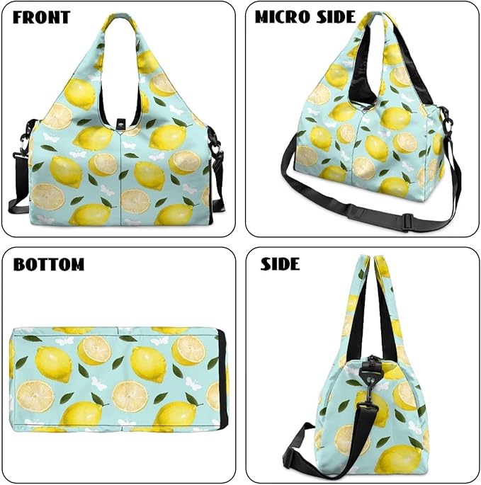 Yoga Mat Bag for Women Men Large Carryall Tote with Adjustable Shoulder Strap for Gym Yoga Travel Pilates Office