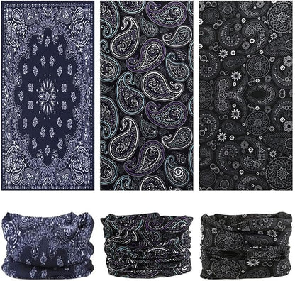 Headband Neck Gaiter Head Wrap Headwear Face Mask Magic Scarf Bandana for Men and Women