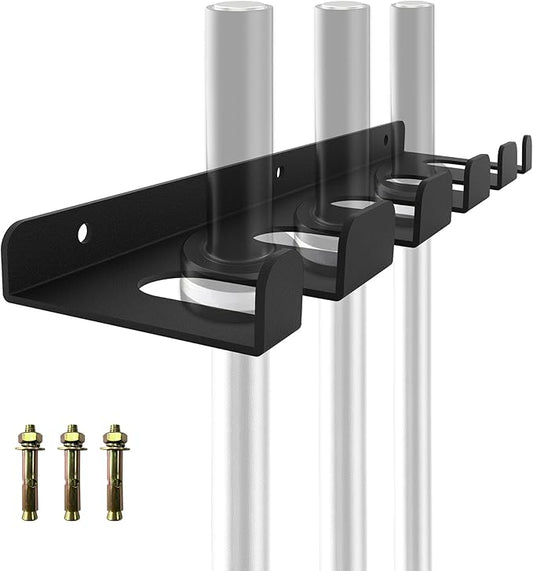 Barbell Storage Rack,Heavy Duty Vertical Hanging Barbell Rack,Wall Mounted Barbell Holder, Olympic Wall Mount Barbell Holder Space Saving Bar Holder Suitable for for Home,Commercial, Garage Gym