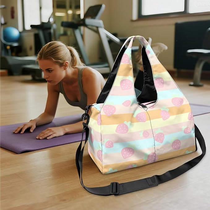 Yoga Mat Bag for Women Men Large Carryall Tote with Adjustable Shoulder Strap for Gym Yoga Travel Pilates Office