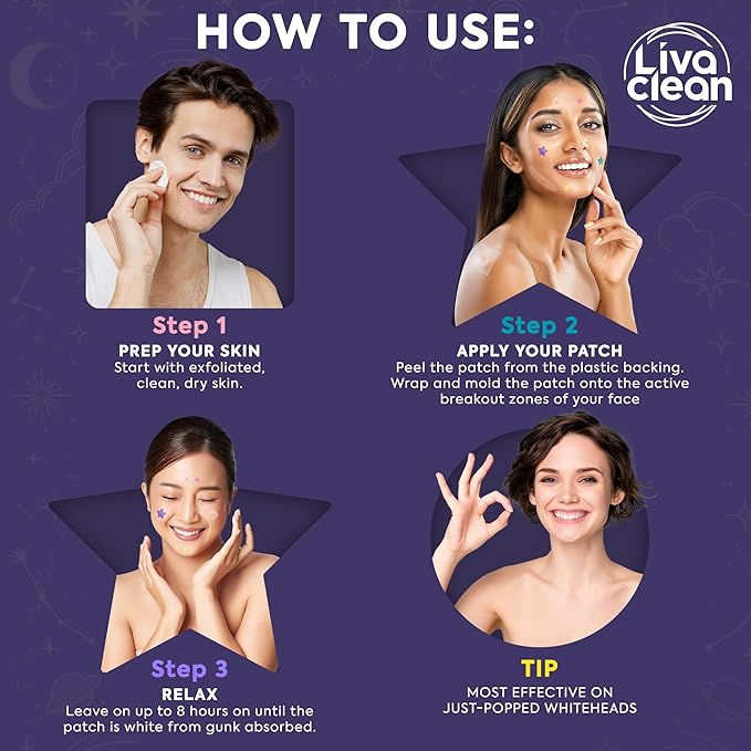 Livaclean 240 CT Star Pimple Patches for Face + 272 CT Variety Pack Large Acne Patches for Face and Body w/Tea Tree Oil, Salicylic Acid | Hydrocolloid Acne Patch | Cute Star Pimple Patch