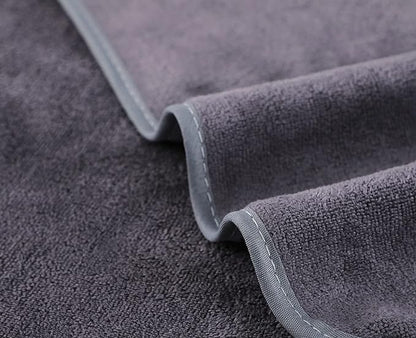 Microfiber Gym Towels Bigger Size Super Soft for Exercise Fitness, Sports, Workout, 380-GSM 15-Inch x 31-Inch Quick-Drying Towels (3 Pack, Grey)